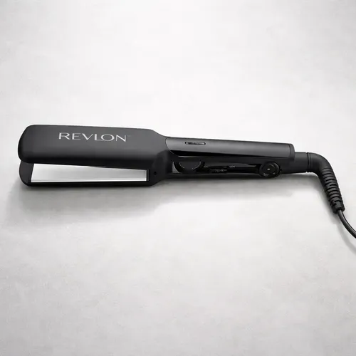 Plancha De Pelo Revlon 220° Placas 4.5 Cm. Recubrimiento Titanio – Negra