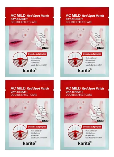 Pack X4 Parches Anti Acne Granos Y Puntos Negros 96 Parches