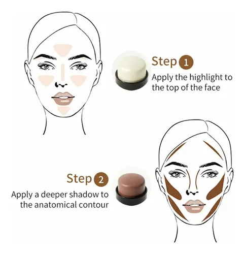 Barra 3 En 1 Iluminador Mejillas Labios Sombra Cremosa