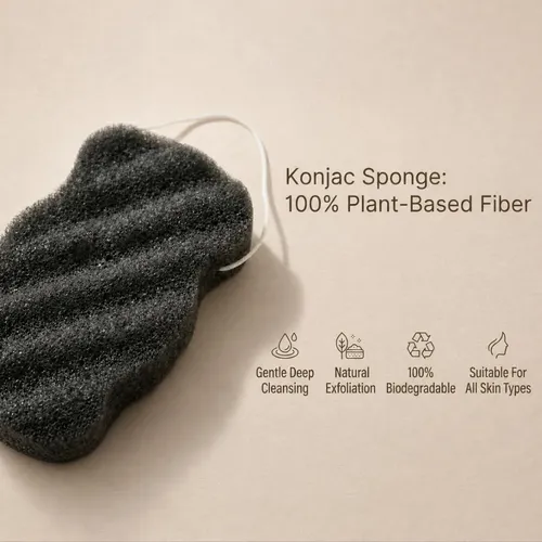 Conjunto Exfoliante Konjac Y Guante De Cáñamo Coreano