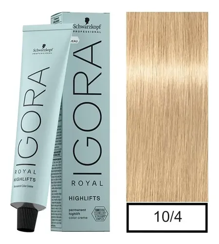 Tintura Schwarzkopf Professional Igora royal Highlifts & pastels tono 10-4 para cabello