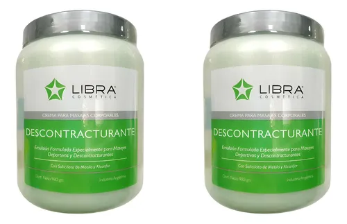Crema Para Masajes Descontracturantes Libra 980 Grs X 2 U