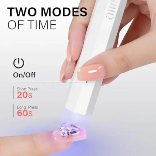 Aillsa Mini Luz Uv Para Uñas, Lámpara Led De Mano