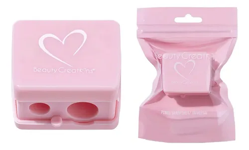Sacapuntas Universal Rosa Doble Maquillaje Beauty Creations