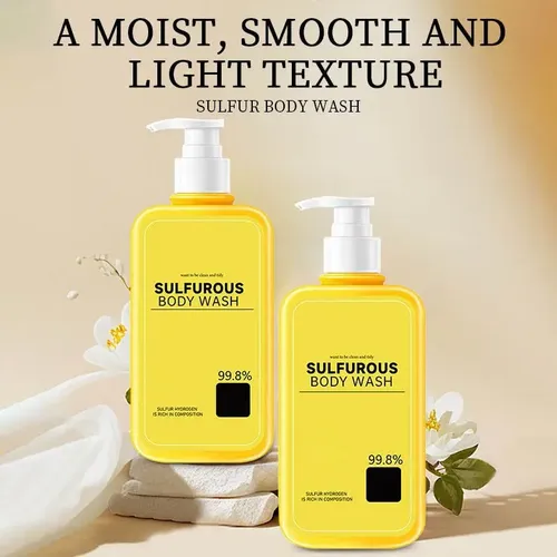 Gel De Ducha 3 En 1 De Azufre, 300 Ml, Para El Cuidado De La
