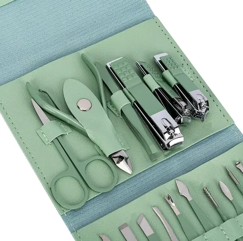 Set 16 Piezas De Manicura Pedicura Gadnic Higiene Personal