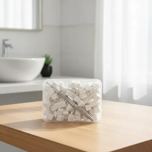 A Kit 100 Esponjas Mini Para Uñas Con Pinza 4 Garras K