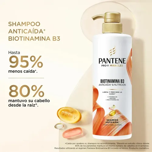Shampoo Pantene Anticaída+ Biotinamina B3 510 ml