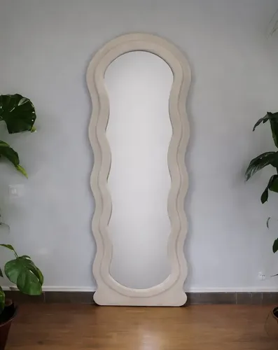 Espejo Ondulado Tapizado 160×60