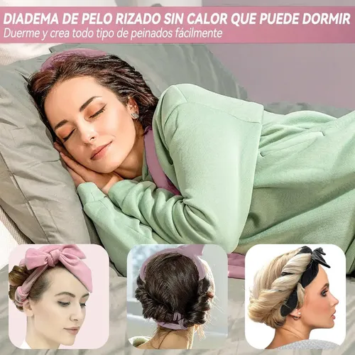 Kit 8 Rulos Ondulados Sin Calor, Sin Daño