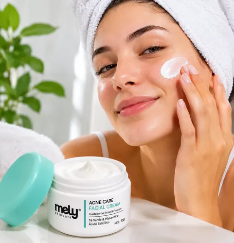 Crema Facial Acne Care Mely Te Verde Acido Salicilico 50g