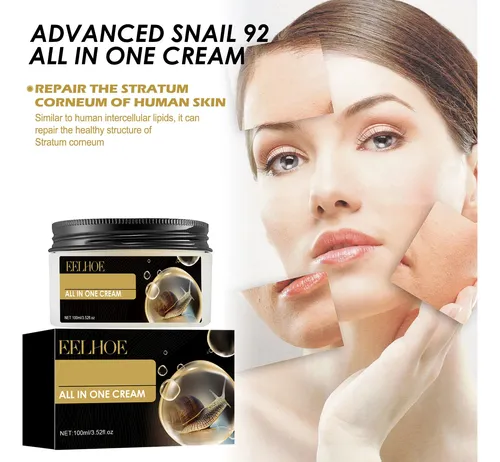 Crema Reparadora Eelhoe Snail 92 Para Hidratar Y Cicatrizar