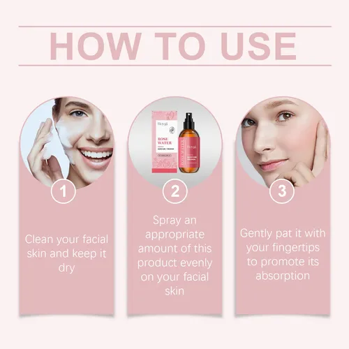 Spray Hidratante Facial Hoygi Rose, Cuidado Suave Y Nutritiv