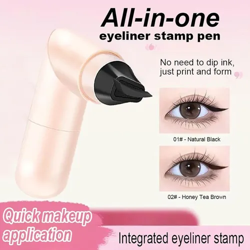 Del Eyeliner En Gel 2 Piezas Domality Negro/marrón