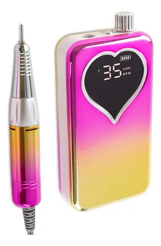 Taladro De Uñas Eléctrico 0-35000 Rpm Recargable Con Cable