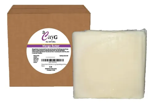 Manteca Corporal De Mango Natural Refinada 3cayg 0,5 Kg X16