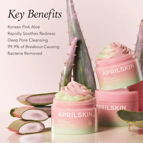 Limpiador Facial Aprilskin Aloe Rosa 189g Exfoliante Suave