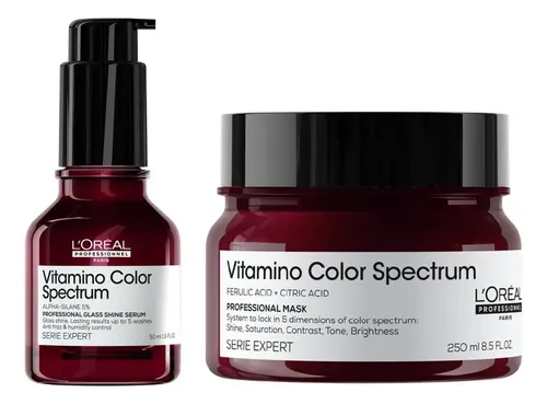 Kit Capilar Spectrum Vitamino Color Loreal Mascara + Serum
