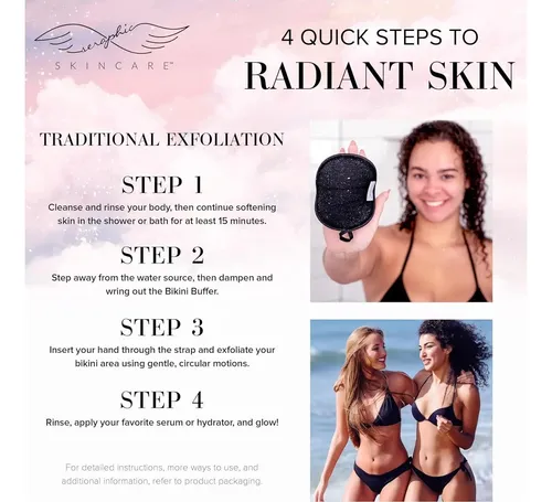 Mitón Exfoliante Vegano Seraphic Skincare Para Bikini