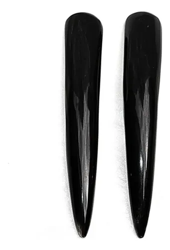 Tabla Gua Sha De Cuerno De Búfalo Negro Para Relajación Spa