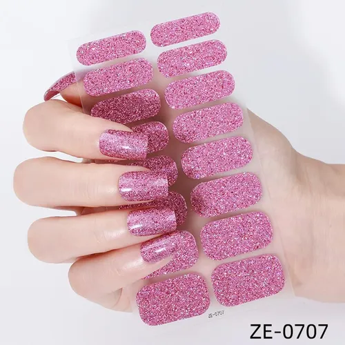 Kit De Envolturas De Uñas Completas 8sheets Con Tiras De