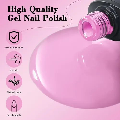 Kit Esmalte Semipermanente 36 Colores Uv Base Top Coat