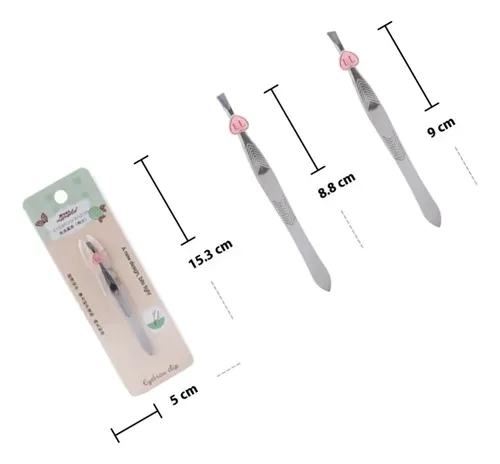 Pinza Para Cejas De Acero Inoxidable, Pinzas Para Depilar Ce