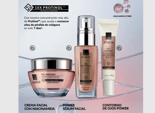 Avon Anew Power Crema Facial Protinol X10 50g Piel Renovada