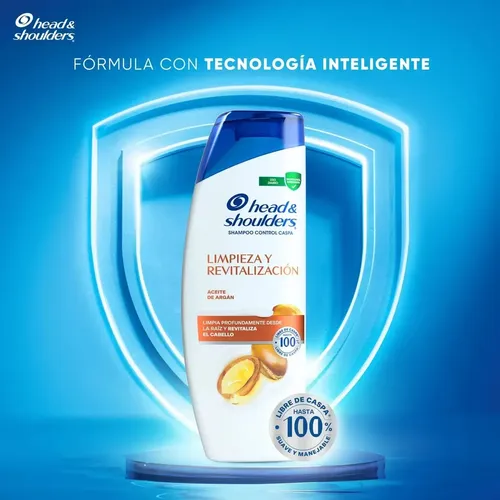 Shampoo Head & Shoulders Limpieza y Revitalización Control Caspa 180 ml