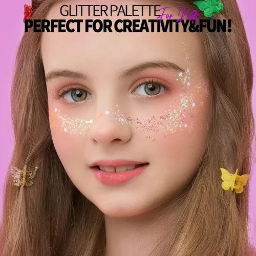 Fandamei Paleta Glitter Gel 40 Colores Para Rostro