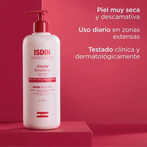 Alsora Loción Diaria Corporal Emoliente Fragancia Rosas 400ml Isdin