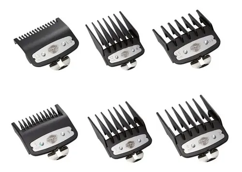 Set 6 Peines Metálicos Eurostil Para Máquinas De Corte Wahl Andis Babyliss