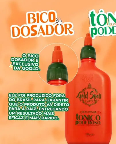 Tónico Poderoso Capilar Anticaída Gold Spell