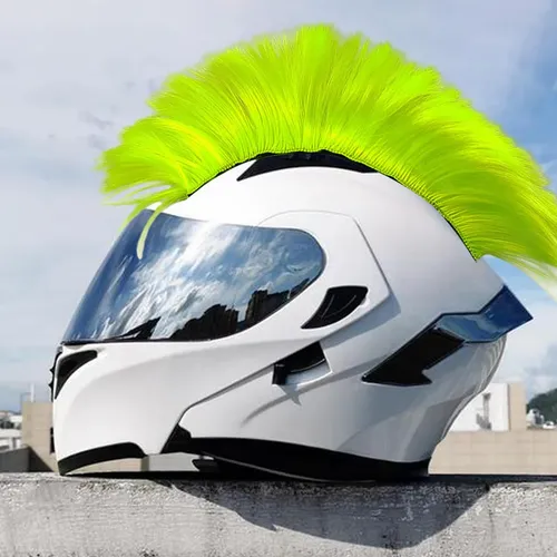 3 Pelucas De Casco, Peluca De Pelo Punk, Peluca De Verde