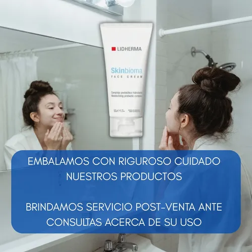 Crema Lidherma Skinbioma Facial Hidratante Antiarrugas