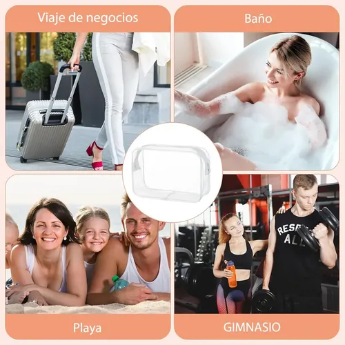 # 10pcs Neceser Transparente, Bolsa Para Artículos De Aseo