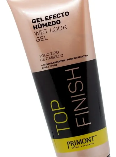 Primont Top Finish Gel Efecto Húmedo Fijación Peinado Pelo