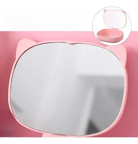 Caja Organizadora Maquillaje Con Espejo, Funda Portátil[u]