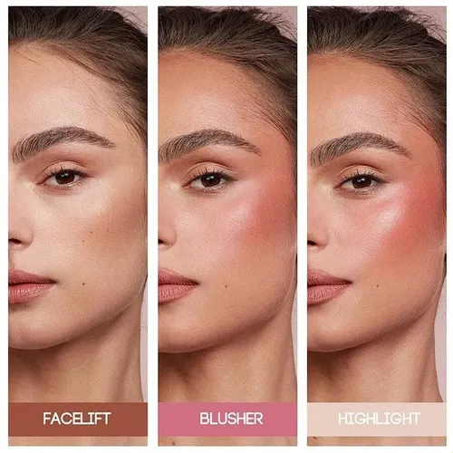 Paleta De Contorno Iluminador De Rubor 7 En 1 Shimmer Marble