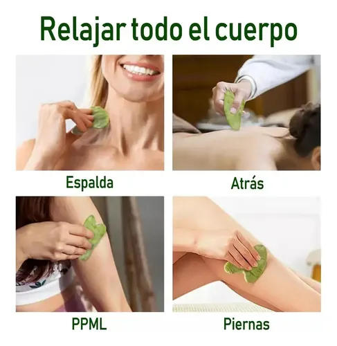 W. Kit De Rejuvenecimiento Facial Con Rodillo De Jade Gua C.