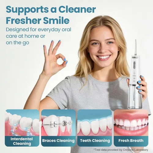 Onlyone Irrigador Dental Inalambrico Portatil Blanco