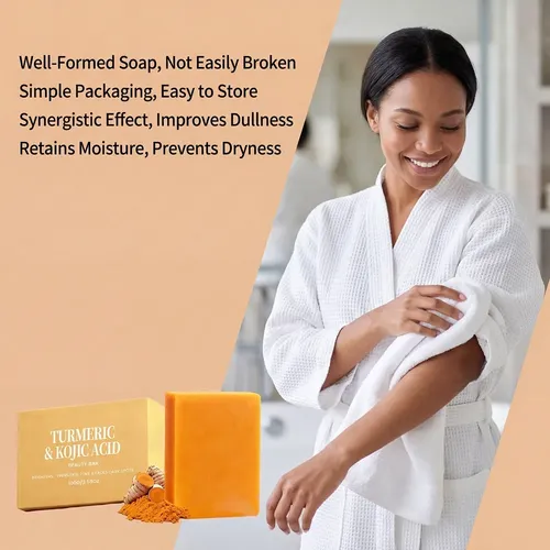 Jabón De Baño Iluminador Con Cúrcuma, 100 G, Limpieza Suave