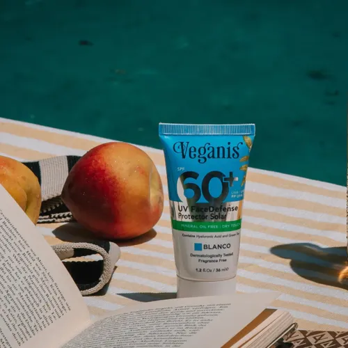 Protector Solar Facial Spf 60 Blanco Toque Seco 36ml Veganis