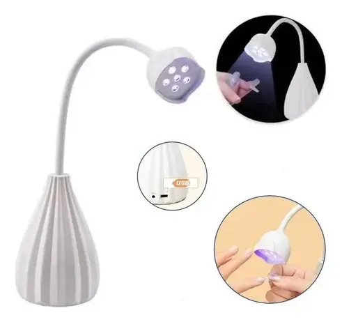 Lámpara Led Uv Flexible Para Uñas Profesional