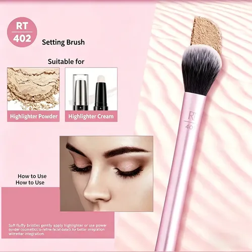 Set 5 Brochas De Maquillaje Para Rostro Y Ojos
