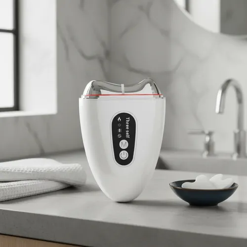 Masajeador Facial Gua Sha Cuello Lifting Frio Calor Led