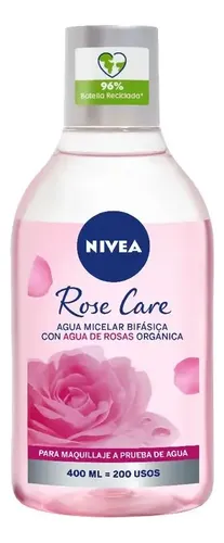 Nivea Rose Care Agua Micelar Bifásica X 400 Ml