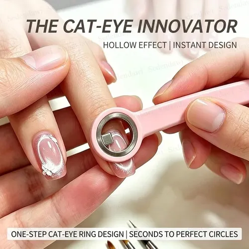 Herramienta Magnética Circular Con Forma De Ojo De Gato 2 Pcs Purple