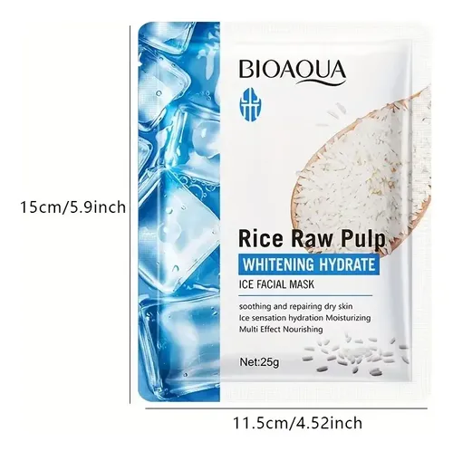 Mascarilla Facial Blanqueadora De Arroz Bioaqua X1