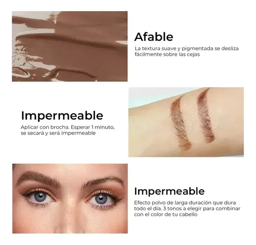 B Set De Gel Y Crema Para Cejas Sace Lady 3d A Prueba De B